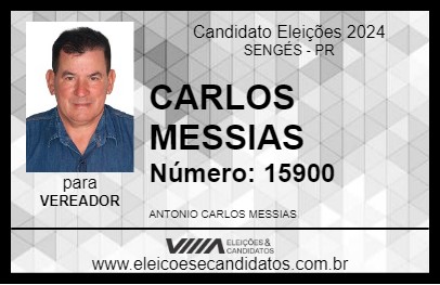 Candidato CARLOS MESSIAS 2024 - SENGÉS - Eleições