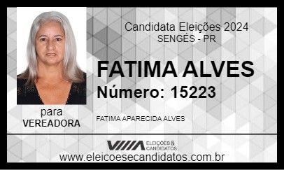 Candidato FATIMA ALVES 2024 - SENGÉS - Eleições