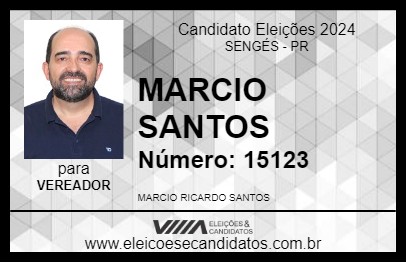 Candidato MARCIO SANTOS 2024 - SENGÉS - Eleições