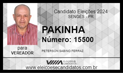 Candidato PAKINHA 2024 - SENGÉS - Eleições