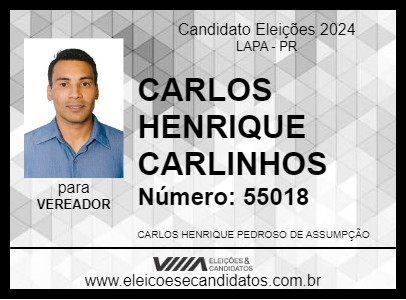 Candidato CARLOS HENRIQUE    CARLINHOS 2024 - LAPA - Eleições