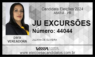 Candidato JU EXCURSÕES 2024 - ABATIÁ - Eleições