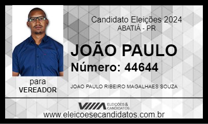 Candidato JOÃO PAULO 2024 - ABATIÁ - Eleições