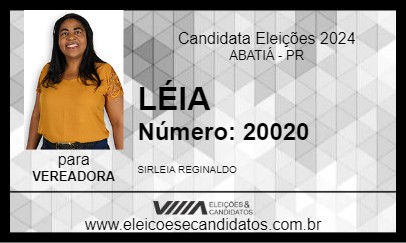 Candidato LÉIA 2024 - ABATIÁ - Eleições