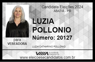 Candidato LUZIA POLLONIO 2024 - ABATIÁ - Eleições