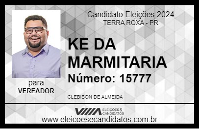 Candidato KE DA MARMITARIA 2024 - TERRA ROXA - Eleições