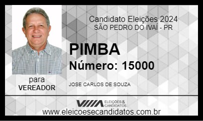 Candidato PIMBA 2024 - SÃO PEDRO DO IVAÍ - Eleições