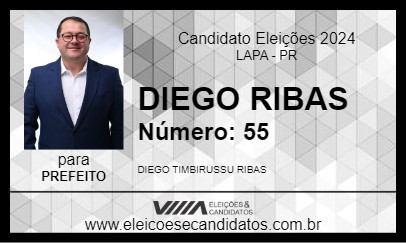 Candidato DIEGO RIBAS 2024 - LAPA - Eleições