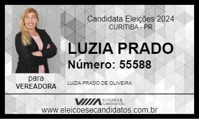 Candidato LUZIA PRADO 2024 - CURITIBA - Eleições