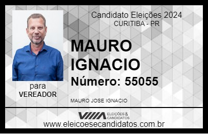 Candidato MAURO IGNACIO 2024 - CURITIBA - Eleições