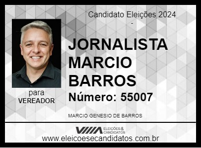 Candidato JORNALISTA MARCIO BARROS 2024 - CURITIBA - Eleições