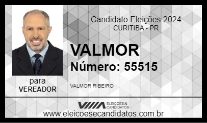 Candidato VALMOR 2024 - CURITIBA - Eleições