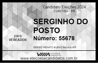 Candidato SERGINHO DO POSTO 2024 - CURITIBA - Eleições