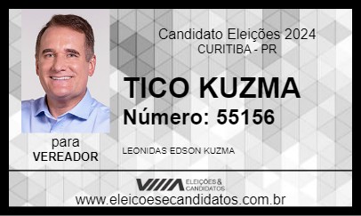 Candidato TICO KUZMA 2024 - CURITIBA - Eleições