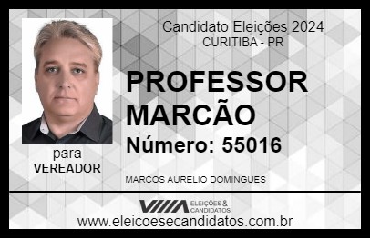 Candidato PROFESSOR MARCÃO 2024 - CURITIBA - Eleições