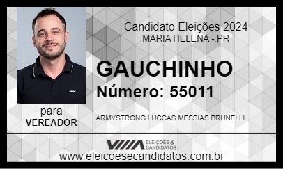 Candidato GAUCHINHO 2024 - MARIA HELENA - Eleições