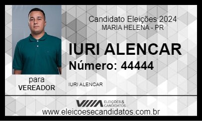 Candidato IURI ALENCAR 2024 - MARIA HELENA - Eleições