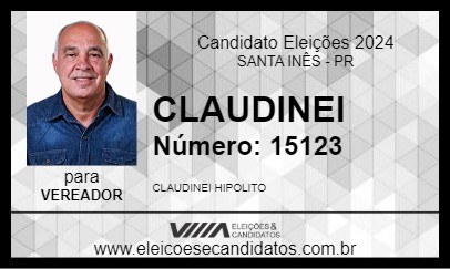 Candidato CLAUDINEI 2024 - SANTA INÊS - Eleições