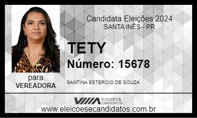 Candidato TETY 2024 - SANTA INÊS - Eleições