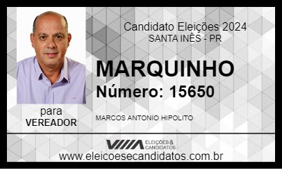 Candidato MARQUINHO 2024 - SANTA INÊS - Eleições