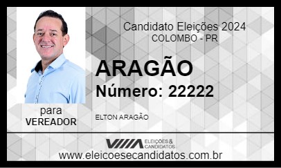 Candidato ARAGÃO 2024 - COLOMBO - Eleições