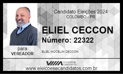 Candidato ELIEL CECCON 2024 - COLOMBO - Eleições