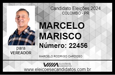 Candidato MARCELO MARISCO 2024 - COLOMBO - Eleições