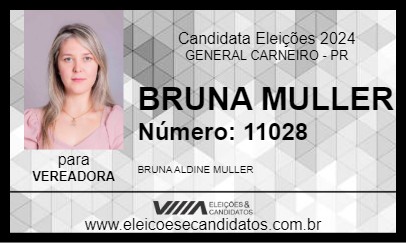 Candidato BRUNA MULLER 2024 - GENERAL CARNEIRO - Eleições