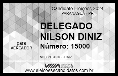 Candidato DELEGADO NILSON DINIZ 2024 - PARANAGUÁ - Eleições