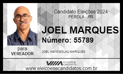 Candidato JOEL MARQUES 2024 - PÉROLA - Eleições