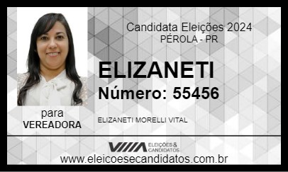 Candidato ELIZANETI 2024 - PÉROLA - Eleições