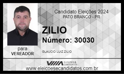 Candidato ZILIO 2024 - PATO BRANCO - Eleições