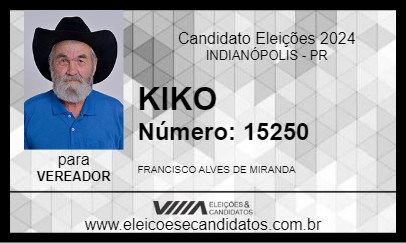 Candidato KIKO 2024 - INDIANÓPOLIS - Eleições