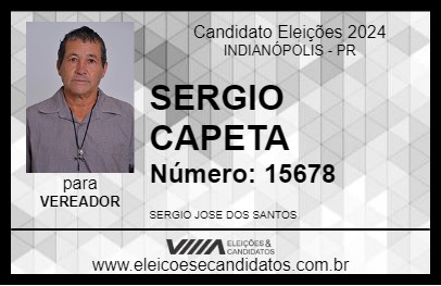 Candidato SERGIO CAPETA 2024 - INDIANÓPOLIS - Eleições