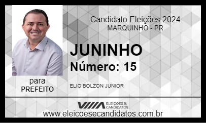 Candidato JUNINHO  2024 - MARQUINHO - Eleições