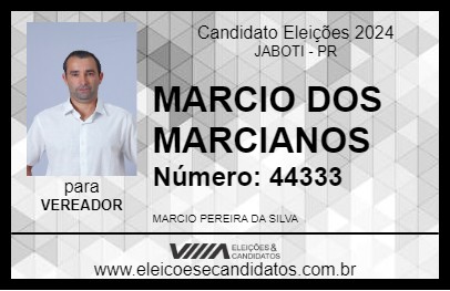 Candidato MARCIO DOS MARCIANOS 2024 - JABOTI - Eleições