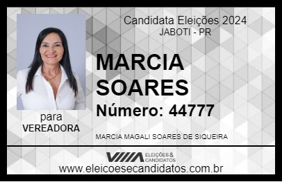 Candidato MARCIA SOARES 2024 - JABOTI - Eleições