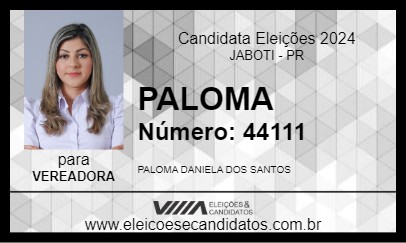 Candidato PALOMA 2024 - JABOTI - Eleições