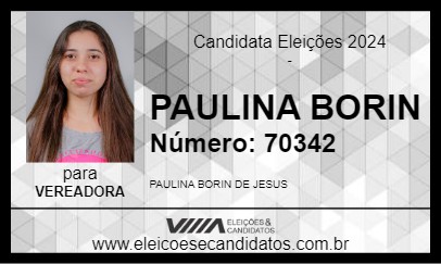 Candidato PAULINA BORIN 2024 - SÃO JOÃO DO IVAÍ - Eleições