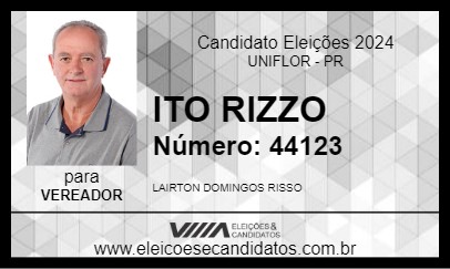 Candidato ITO RIZZO 2024 - UNIFLOR - Eleições