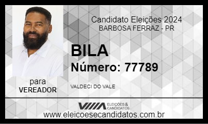 Candidato BILA 2024 - BARBOSA FERRAZ - Eleições