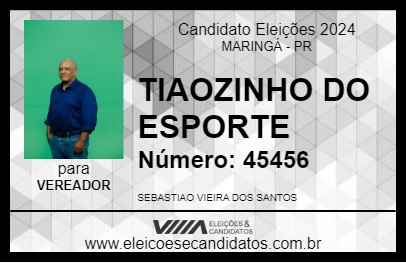 Candidato TIAOZINHO DO ESPORTE 2024 - MARINGÁ - Eleições