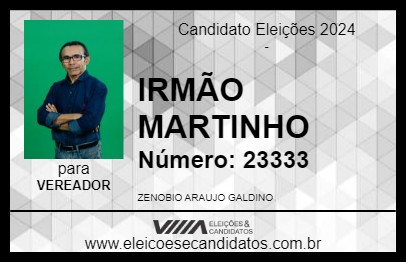 Candidato IRMÃO MARTINHO 2024 - MARINGÁ - Eleições