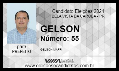 Candidato GELSON 2024 - BELA VISTA DA CAROBA - Eleições