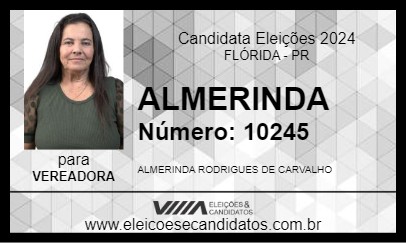 Candidato ALMERINDA 2024 - FLÓRIDA - Eleições