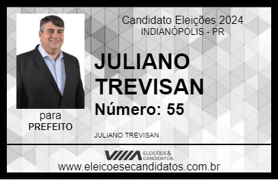 Candidato JULIANO TREVISAN  2024 - INDIANÓPOLIS - Eleições