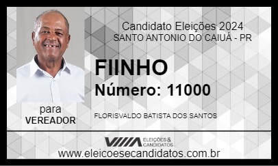 Candidato FIINHO 2024 - SANTO ANTONIO DO CAIUÁ - Eleições