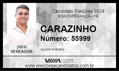 Candidato CARAZINHO 2024 - BOA ESPERANÇA - Eleições