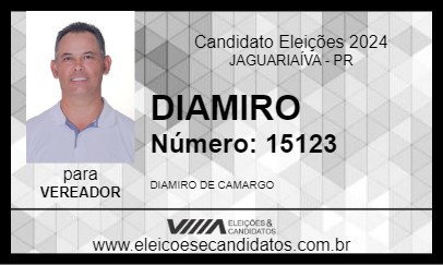 Candidato DIAMIRO 2024 - JAGUARIAÍVA - Eleições