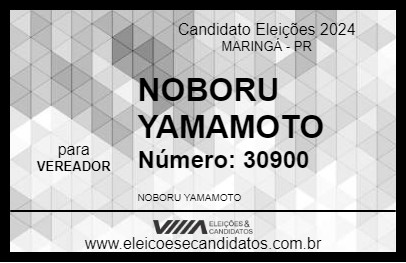 Candidato NOBORU YAMAMOTO 2024 - MARINGÁ - Eleições